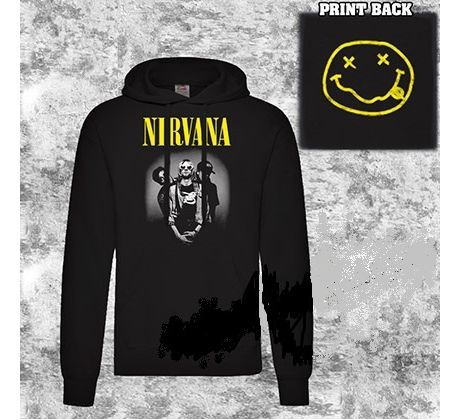 mikina Nirvana - Yellow Logo & Band (Hoodie) I CDAQUARIUS.COM
