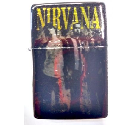 Nirvana - BW Band & Yellow Logo (lighter)