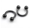 Body Piercing - Septum - Gulička 3mm - BLACK Podkovička I CDAQUARIUS.COM Rock Shop