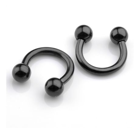 Body Piercing - Septum - Gulička 3mm - BLACK Podkovička I CDAQUARIUS.COM Rock Shop