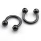 Body Piercing - Septum - Gulička 3mm - BLACK Podkovička I CDAQUARIUS.COM Rock Shop