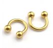 Body Piercing - Septum - Gulička 3mm - GOLD Podkovička I CDAQUARIUS.COM Rock Shop