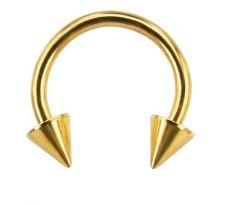 Body Piercing - Septum - Hrot 3mm - GOLD Podkovička I CDAQUARIUS.COM Rock Shop