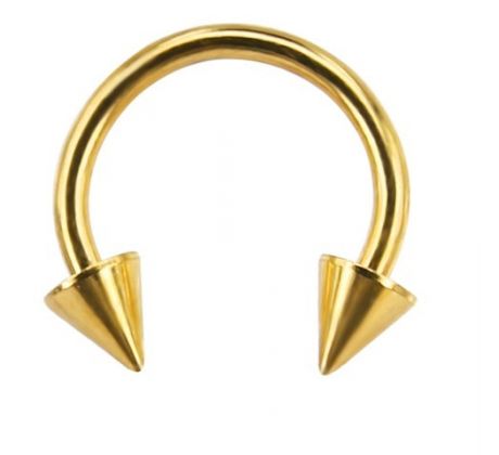 Body Piercing - Septum - Hrot 3mm - GOLD Podkovička I CDAQUARIUS.COM Rock Shop