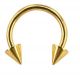 Body Piercing - Septum - Hrot 3mm - GOLD Podkovička I CDAQUARIUS.COM Rock Shop