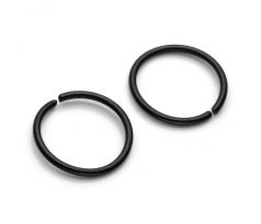 Body Piercing - Nose ring 0,8mm - BLACK krúžok do nosa I CDAQUARIUS.COM Rock Shop