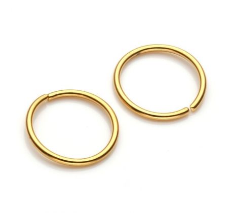 Body Piercing - Nose ring 0,8mm - GOLD krúžok do nosa I CDAQUARIUS.COM Rock Shop