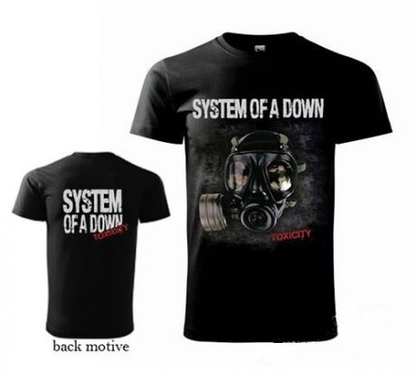 Tričko System Of A Down – Toxicity – Gas Mask (t-shirt)