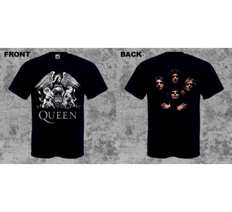 Tričko Queen - Logo & Band (t-shirt)