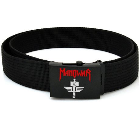 opasok Manowar - Logo (canvas belt)