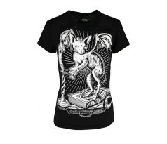 Dámske tričko Goth - Ominous Cat (Women´s t-shirt)