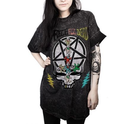 Dámske tričko Goth Oversized - Fateful Dead (Women´s t-shirt)