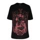 Dámske tričko Goth Oversized - Lucifer Burgundy (Women´s t-shirt)