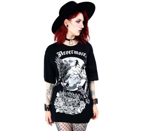 Dámske tričko Goth Oversized - Nevermore (Women´s t-shirt)