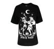 Dámske tričko Goth Oversized - Party Hard Devil Dance (Women´s t-shirt)