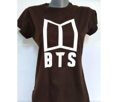 Tričko dámske BTS - Logo (Brown) (Women´s t-shirt)
