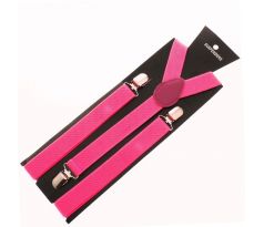 Traky 25mm - Neon Pink (3 clip fashion braces)