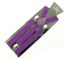 Traky 25mm - Purple (3 clip fashion braces)