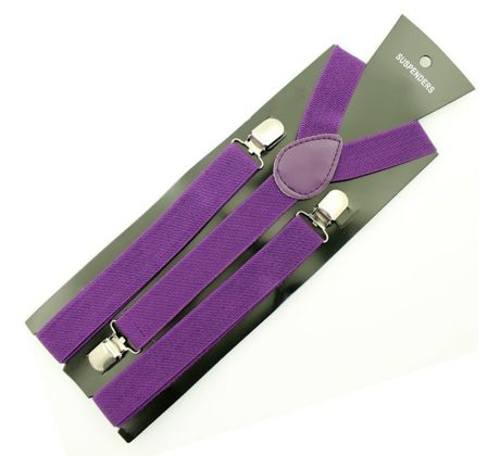 Traky 25mm - Purple (3 clip fashion braces)