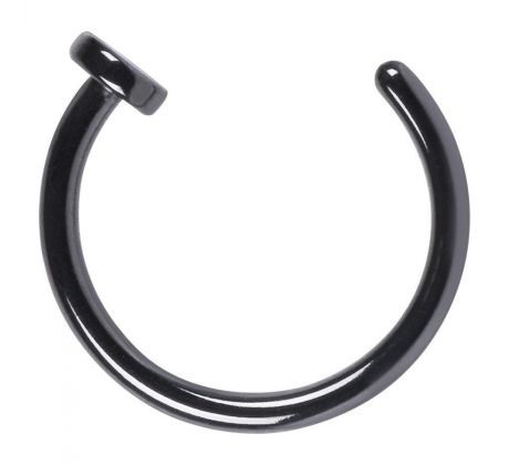 Body Piercing - Fake Septum - BLACK (polokrúžok/ nosovka) I CDAQUARIUS.COM