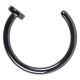 Body Piercing - Fake Septum - BLACK (polokrúžok/ nosovka) I CDAQUARIUS.COM