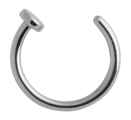 Body Piercing - Fake Septum - SILVER (polokrúžok/ nosovka) I CDAQUARIUS.COM