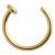 Fake Septum - GOLD (polokrúžok/ nosovka) Ø 8-10mm