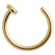 Body Piercing - Fake Septum - GOLD (polokrúžok/ nosovka) I CDAQUARIUS.COM