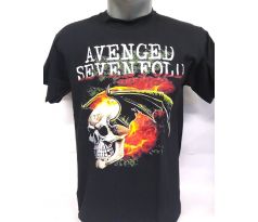 tričko Avenged Sevenfold - Flaming Bat Skull (t-shirt) CDAQUARIUS.COM