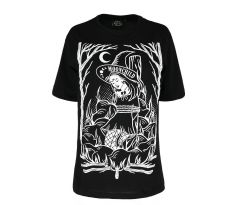 Dámske tričko Goth Oversized - Burn The Witch (Women´s t-shirt)