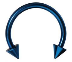 Body Piercing - Septum - Hrot 4mm - DEEP BLUE Podkovička Titanium copy I CDAQUARIUS.COM Rock Shop