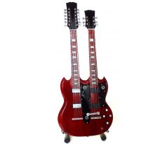 Mini Gitara Led Zeppelin - Jimmy Page - Double Neck (mini guitar)