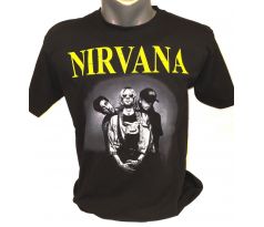 tričko Nirvana - Band / Yellow Logo (t-shirt)