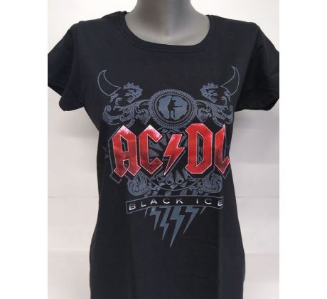Dámske tričko AC/DC - Black Ice Lightning (Women´s t-shirt)