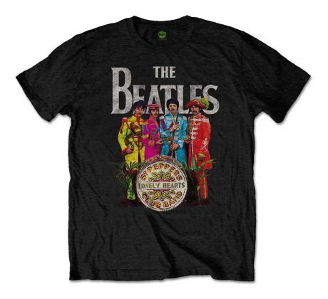 tričko Beatles - Sgt. Pepper´s (Black t-shirt)