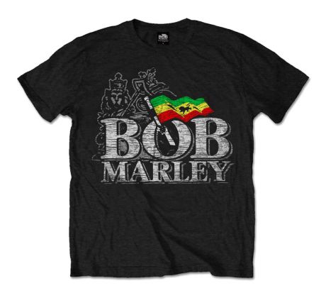 merch tričko Marley Bob – Distress Logo (t-shirt)