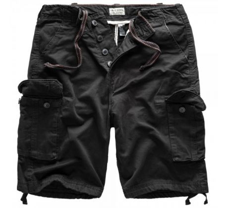 SURPLUS Vintage Shorts Washed BLACK (kapsáče krátke) I CDAQUARIUS.COM