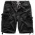 SURPLUS Vintage Shorts Washed BLACK (kapsáče krátke)