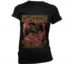 Dámske tričko Led Zeppelin - Black Flames (Women´s t-shirt)
