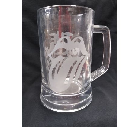 Rolling Stones - Tongue (Beer mug glass)