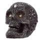 Lebka - Malá lebka s perleťovými kamienkami (gothic) ozdobné gotické poháre, figúrky a lebky