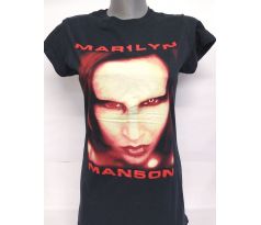 Dámske tričko MARILYN MANSON - Bigger Than Satan - čierne dámske tričko