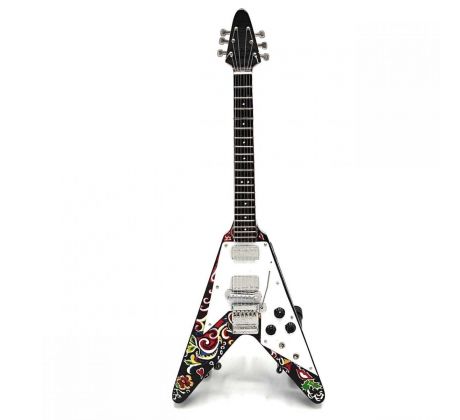 Mini Gitara Hendrix Jimi – Psychedelic Flying V (mini guitar)