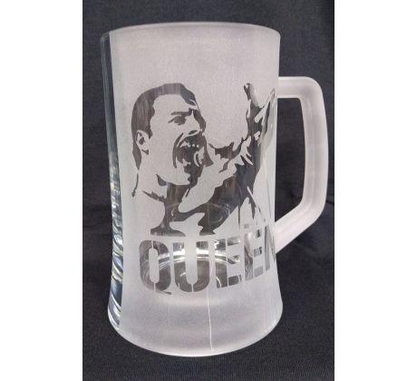 Pivný krígeľ Queen - Freddie 2 (Beer mug glass