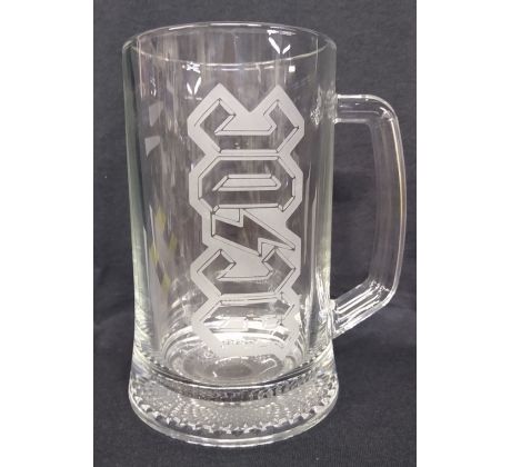 Pivný krígeľ AC/DC - Typical Logo (Beer mug glass)