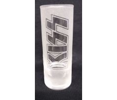 KISS (shot glass/ poldecák) CDAQUARIUS.COM Rock Shop