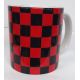 SKA - šachovnica - red/black (mug/ hrnček) I CDAQUARIUS.COM Rock Shop