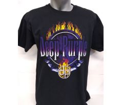 Tričko Deep Purple - Flames Logo (t-shirt)