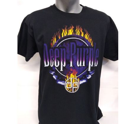 Tričko Deep Purple - Flames Logo (t-shirt)