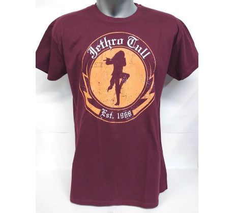 Tričko Jethro Tull - Official / Burgundy (t-shirt)